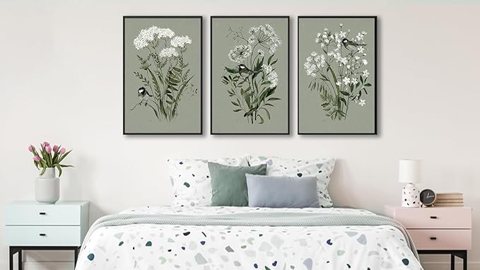 Large Flowers Canvas Wall Art - Image 3