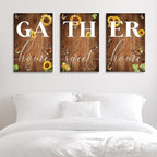 GUBIYU Farmhouse Dining Room Wall Art Gather Signs - Image 5