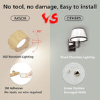AKSDA Battery Operated Wall Light, LED Wall Sconce - Image 3