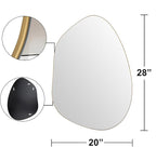 Irregular Wall Mirror Asymmetrical Mirror, Decorative Modern Mirror, Tempered - Image 4