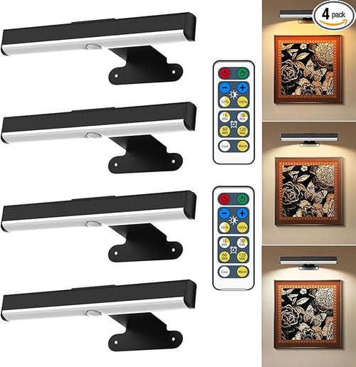 4Pack Wireless Picture Light by EUIOKUN