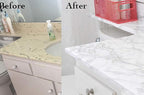 practicalWs Marble Wallpaper Granite White and Grey Paper Roll 23.6" x 118" - Image 8
