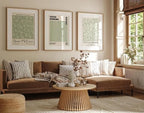 HesenDot Matisse Sage Green Wall Art Set of 3, William Morris Wall Art Decor - Image 9