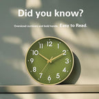 Mosewa Wall Clock 14 Inch, Battery Operated Non-Ticking Modern Analog Clock - Image 4