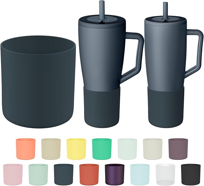 Tall Silicone Boot Compatible with Brumate Era 40 oz 30 oz Tumbler with Handle, Protective Anti-Slip & Anti-Scratches Cover Bumper Accessories