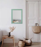 AAZZKANG Wood Framed Mirror Rectangle Modern Farmhouse Wall Mirrors Decor - Image 5