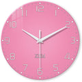 XNM Minimalist Bedroom Clock for Teen Girls Pink Analog Clock Battery Operated by XNMwallclock