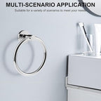 SetSail Towel Holder for Bathroom Wall 2 Packs Towel Ring Stainless Steel Heavy - Image 7