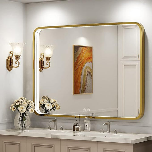 40x30 Inch LED Bathroom Mirror by FTOTI