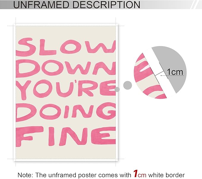 Yaasilinage Daily Reminder Positive Canvas Wall Art, Positive Affirmations Wall - Image 3