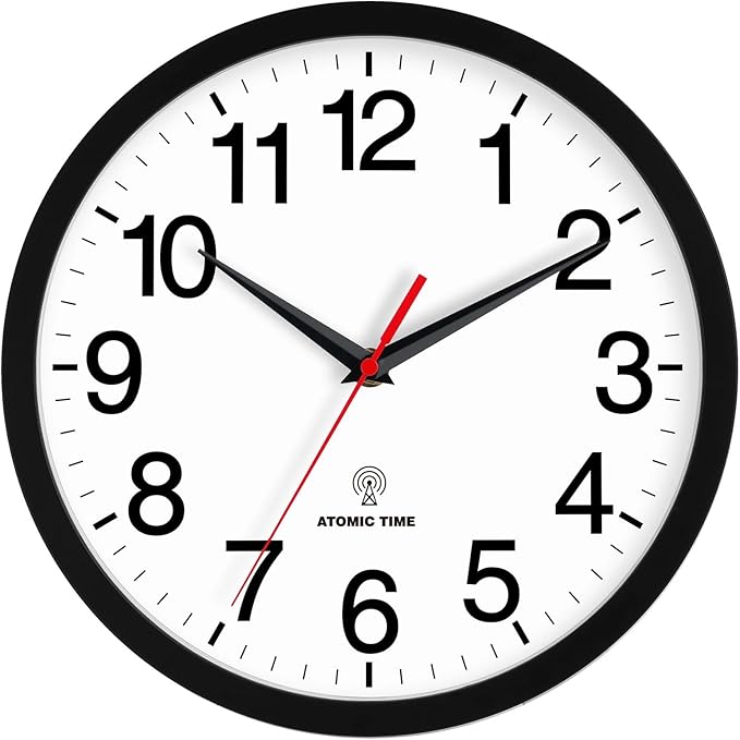 Rohioue Atomic Wall Clock, Modern 12 Inch Battery Operated Wall Clocks by RohioueWallClock