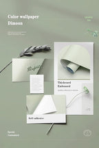 Dimoon 394''x17.7'' Green Peel and Stick Wallpaper Contact Paper Modern Self - Image 4