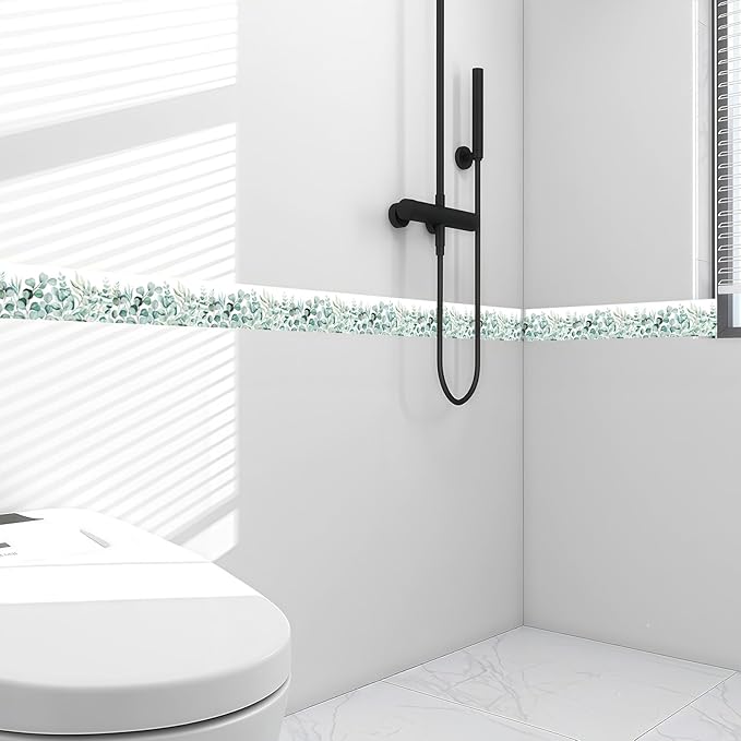 Watercolor Eucalyptus Leaves Wallpaper Border 3.9"X196.8" Peel and Stick Wall - Image 4