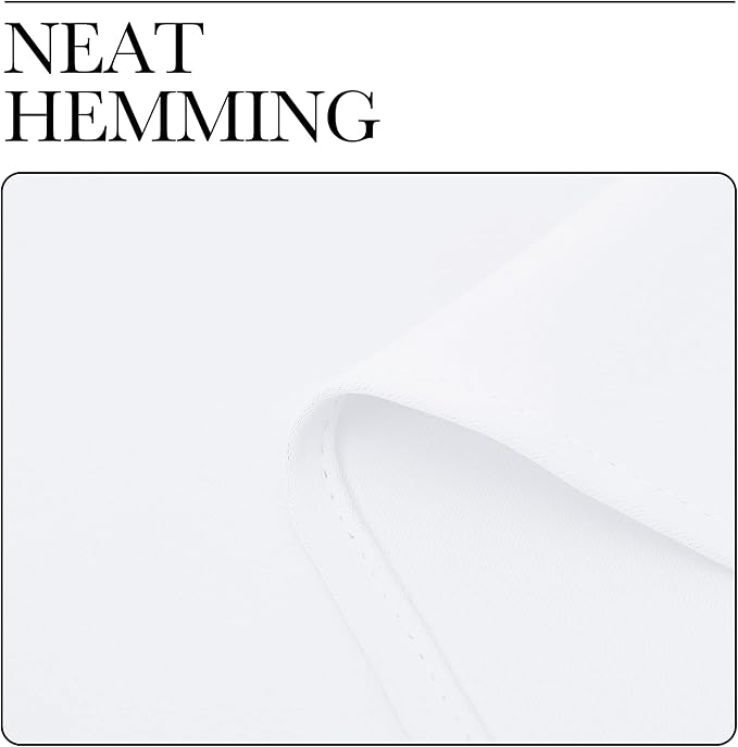 NICETOWN White Curtains, 50% Light Blocking Curtain Panels - Image 8