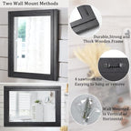 AAZZKANG Wood Framed Mirror Rectangular Mirrors - Image 3