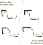OYEAL Railing Planter Box Outdoor Deck Railing Planter Boxes Window Boxes - Image 6