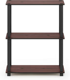 Furinno TURN-S-TUBE Storage Shelves, 3-Tier Book Shelf, Corner Shelf, Toolless - Image 5