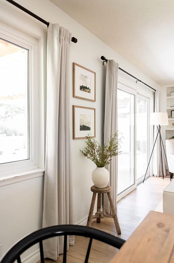 100% Blackout Shield Linen Blackout Curtains - Image 6