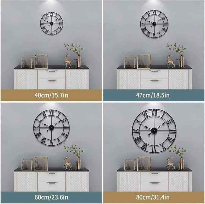 LEIKE 32" Large Modern Wall Clocks, Nearly Silent, Little Ticking, Battery - Image 4