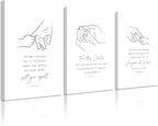 Joocrise Nursery Scripture Wall Art Set of 3 Nursery Bible Verse Wall Decor by Unknown