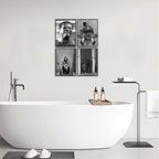 Funny Bathroom Decor Wall Art Set of 4, Dumb & Dumber Comedy Movie Posters - Image 2