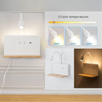 Bedside Wall Sconces with Wireless Charging Station & USB Charging, 3 - Image 3