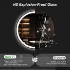 DUMOS 28 Inch Round LED Bathroom Mirror - Image 4