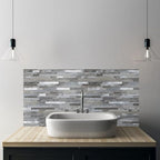 AULIGET 40 Sheets Peel and Stick Backsplash, Distressed Wood Look PVC Wall - Image 6