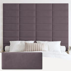 IFNOW Wall Mounted Upholstered Headboard Full, 3D Peel and Stick Soundproof by IFNOW