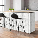 Arthome35.4 x 120 inches White Gray, Peel and Stick Wallpaper, Wood Contact - Image 5