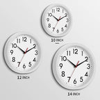 DAXSMY Wall Clock Modern Battery Operated 10 Inch Simpel Silent Non Ticking - Image 3