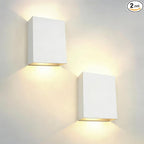 KICAAO LED Wall Sconces Set of Two, 12W Modern Wall Lamp, Hardwired Aluminum by KICAAO
