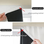 AJAZZ 100% Blackout Shades Window Cover Self Adhesive Curtains Sticky Curtain - Image 5