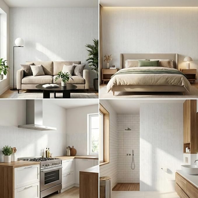 3D Wall Panels Peel and Stick – 15.74" x 236" PVC Faux Texture Wall Covering - Image 2