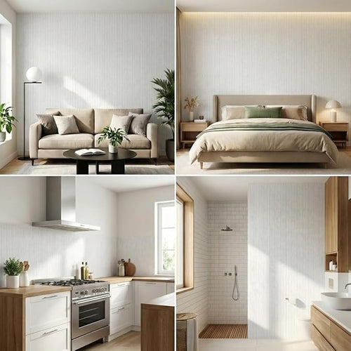 3D Wall Panels Peel and Stick – 15.74" x 236" PVC Faux Texture Wall Covering - Image 2
