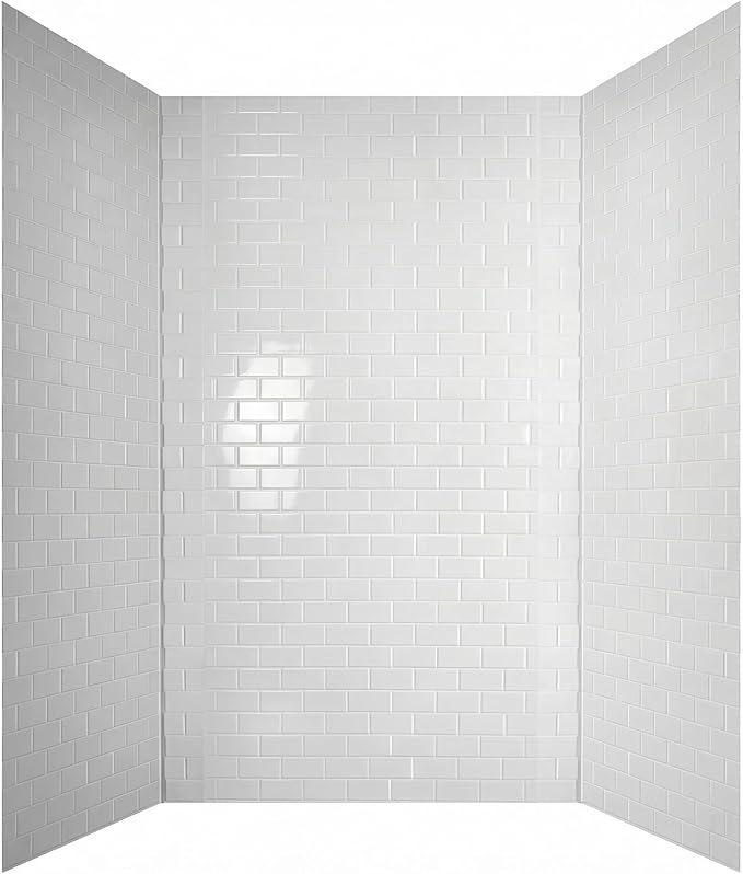 From Plain To Beautiful In Hours 133-WT-SUB-KIT Subway Tub and Shower Wall by DecorativeCeilingTiles