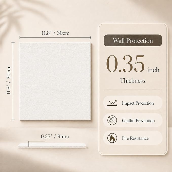 Large Cork Boards for Walls – 36" x 24" Self Adhesive Felt Wall Tiles - Image 2