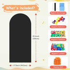 Magnetic Wall Decal for Kids 39.3x17.5 Inches Black Magnetic Wall Decal Arch - Image 2