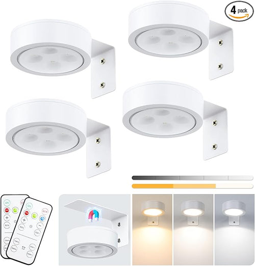 4-Pack Battery Picture Lights, Remote Painting Light by KELUOLY