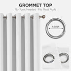 Joydeco Blackout Patio Sliding Door Curtains 108 Inches Long, Grommet Privacy - Image 9