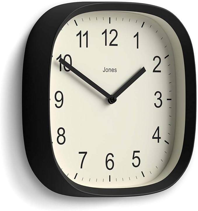 JONES CLOCKS® Sprite wall Clock | Modern Retro Rounded Square Clock | 10 inch | - Image 2