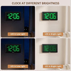 Soobest 9.5 Inch Large Digital Wall Clock Battery Operated, Auto & Manual - Image 6