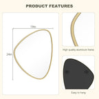 WallBeyond Asymmetrical Mirror, Irregular Wall Mirror, Wall Mirrors Decorative - Image 6