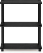 Furinno TURN-S-TUBE Storage Shelves, 3-Tier Book Shelf, Corner Shelf, Toolless - Image 5