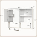 Medicine Cabinet, Wooden Bathroom Wall Cabinet - Image 2