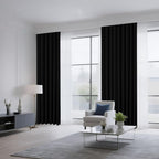 CUCRAF Black Blackout Curtains 63 inch Length 2 Panels Set, Rod Pocket Room - Image 8