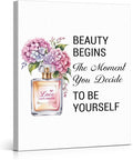 Inspirational Pink Flower Wall Art Decor by VAHATAN
