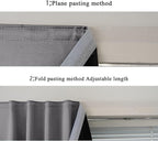 AJAZZ 100% Blackout Shades Window Cover Self Adhesive Curtains Sticky Curtain - Image 5