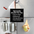 AULIGET 20-Piece Brushed Metal Peel and Stick Backsplash Tile, Laundry Room - Image 6