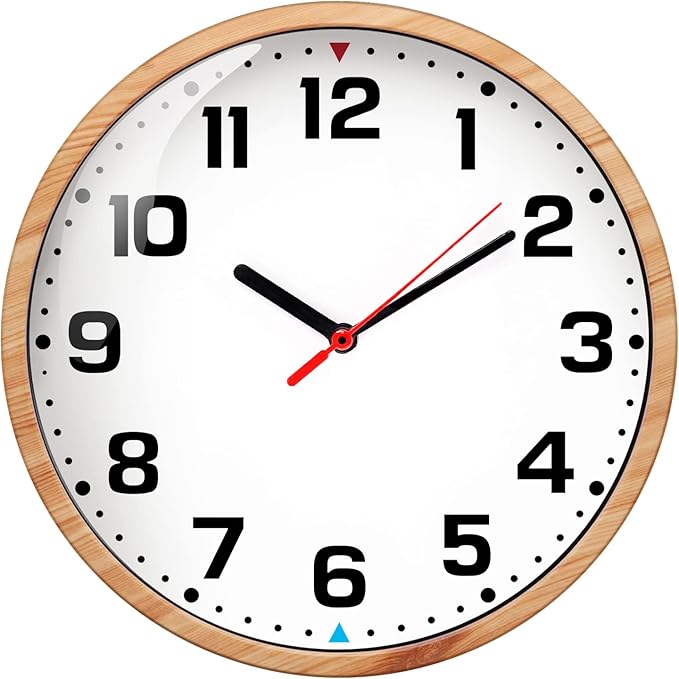 SIN&MI Wall Clock 9 Inch Battery Operated Silent Non-Ticking Wall Clock Modern by SINMI